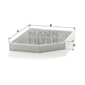 MANN-FILTER CUK2450 Activated Carbon Cabin Air Filter For Audi A4 / Audi A5 / Audi Q5 / Audi S4 / Audi S5